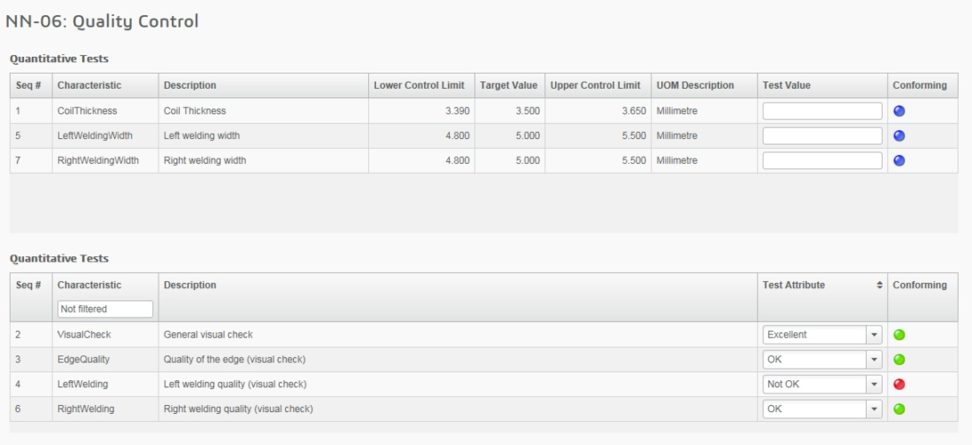 Custom Quality Inspection Cockpit