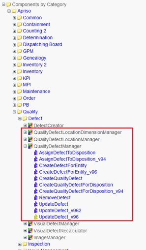 Quality Defects Business Components