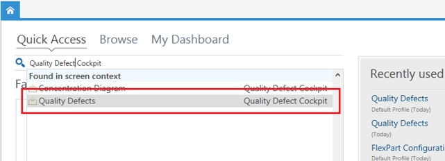 Quality Defect Cockpit 1