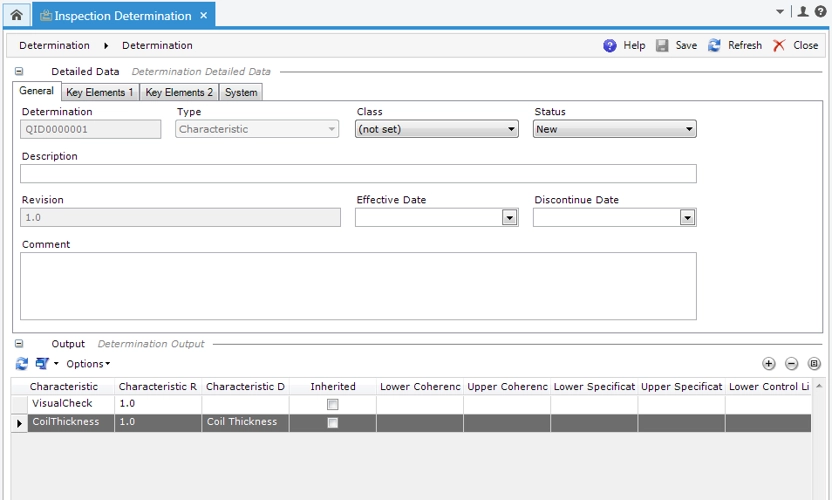 Inspection Determination Details